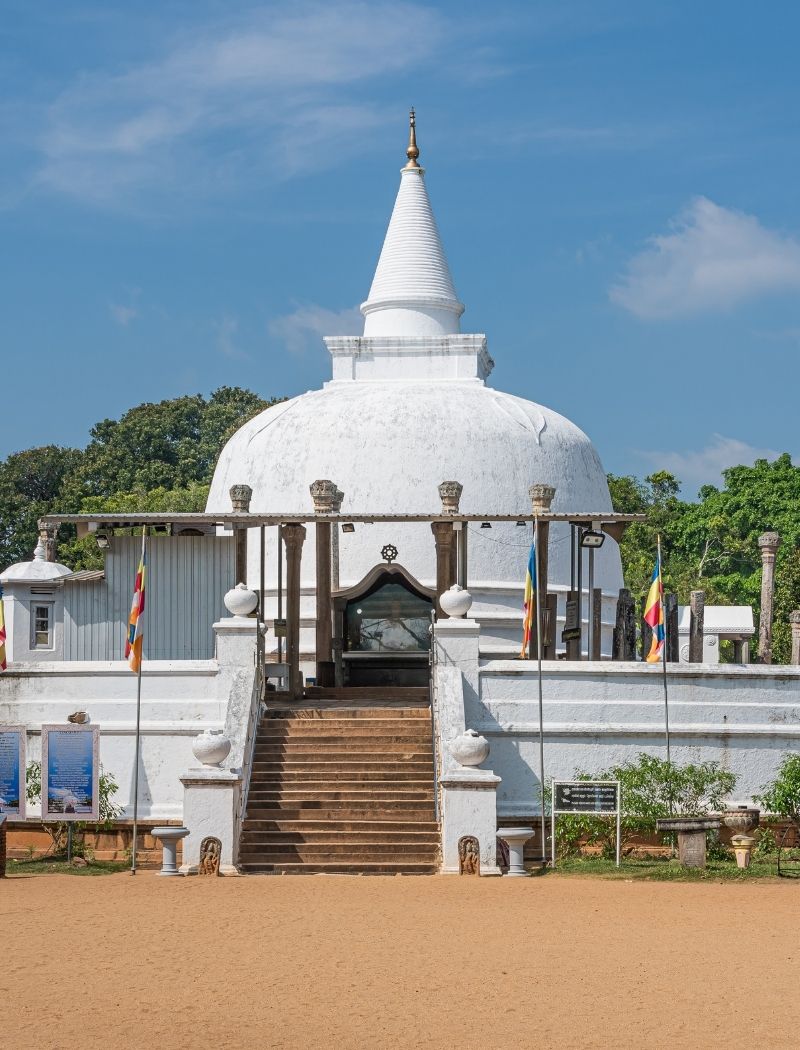 Lankarama stupa in Anuradhapura Sri Lanka