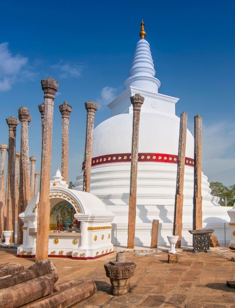 Thuparamaya in Anuradhapura Sri Lanka