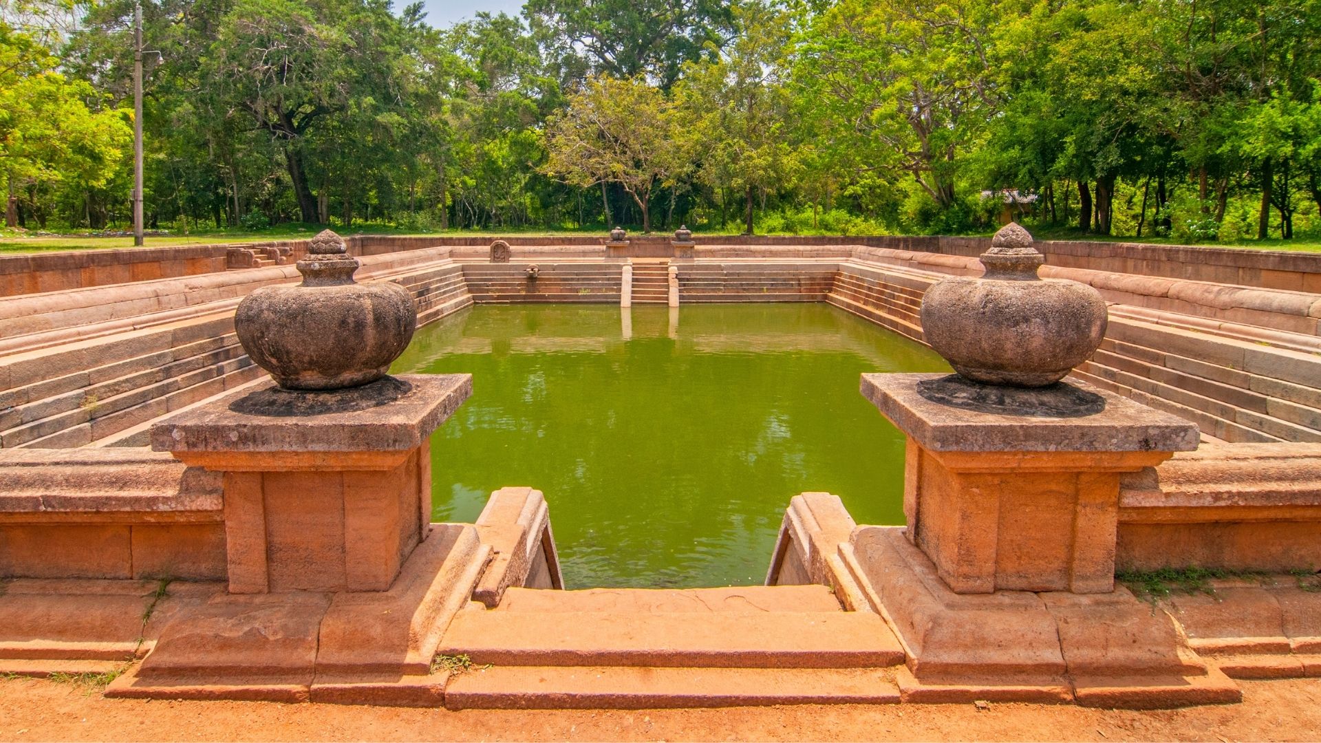 Twin Ponds (Kuttam Pokuna), Abhayagiri Complex, Anuradhapura